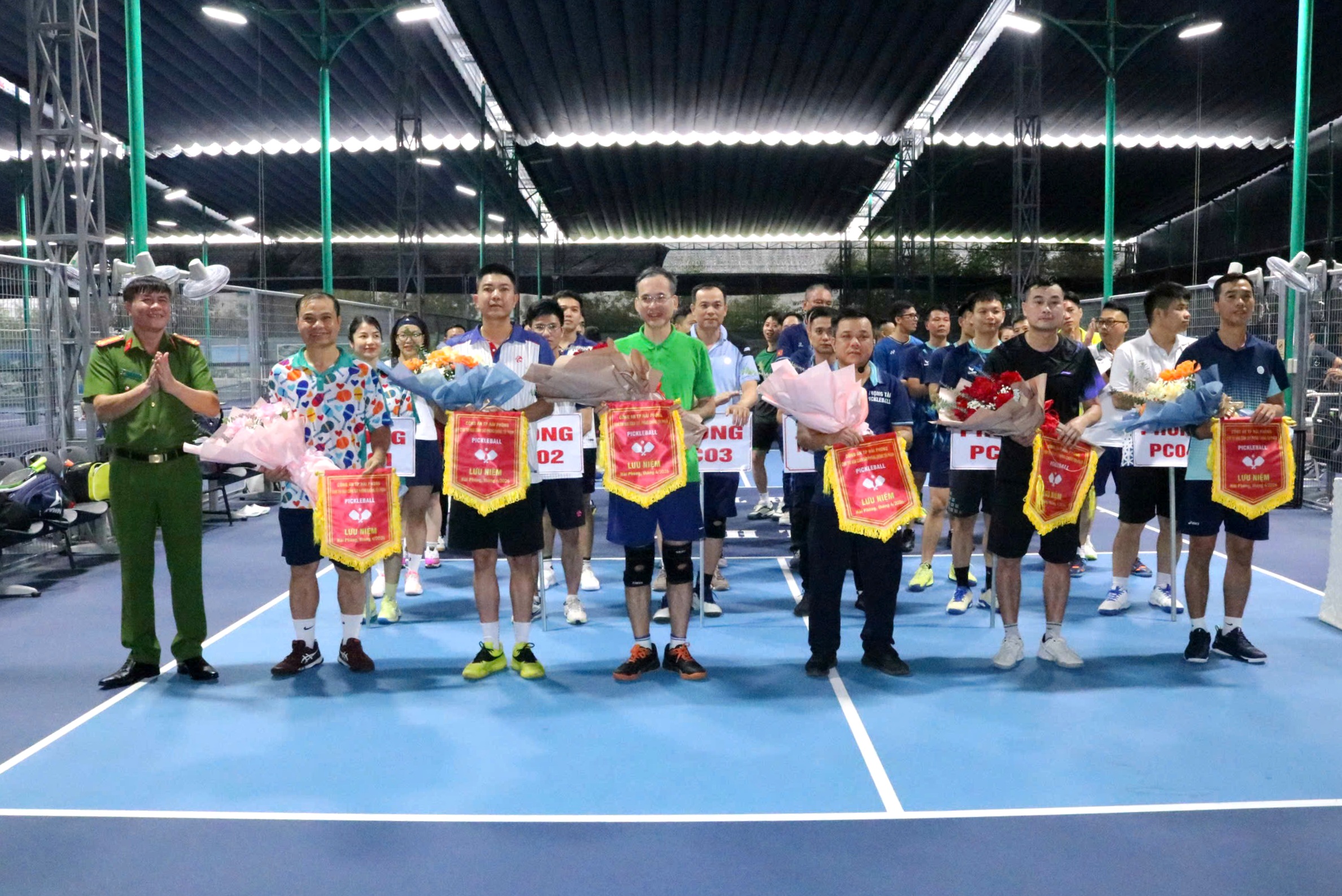 Sôi nổi Giải Pickleball Cụm thi đua Cảnh sát phòng, chống tội phạm